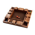 Load image into Gallery viewer, Ropoda 14 Inches 4-Way Shut The Box Dice Board Game (2-4 Players)