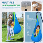 Load image into Gallery viewer, OUTREE Kids Pod Swing Seat Cotton Child Hammock Chair for Indoor and Outdoor use