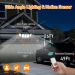 Load image into Gallery viewer, Solar Motion Sensor Security Lights with Remote Control