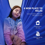 Load image into Gallery viewer, OUTREE Sensory Swing for Kids with 360° Swivel Hanger, Indoor Therapy Swing Great for Autism, ADHD, Sensory Processing Disorder, and Autistic Children