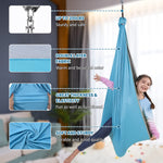 Load image into Gallery viewer, OUTREE Sensory Swing, Double Layer Therapy Swing with 360° Swivel Hanger, Healing & Relaxing Cuddle Sensory Swing for Kids and Adults with Autism, ADHD, Sensory Processing Disorder