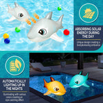 Load image into Gallery viewer, SOLPEX Solar Floating Pool Lights Shark Shape (Set of 2)