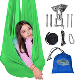 Load image into Gallery viewer, OUTREE Sensory Swing for Kids with 360° Swivel Hanger, Indoor Therapy Swing Great for Autism, ADHD, Sensory Processing Disorder, and Autistic Children