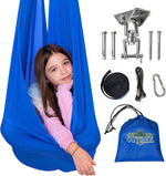 Load image into Gallery viewer, OUTREE Sensory Swing for Kids with 360° Swivel Hanger, Indoor Therapy Swing Great for Autism, ADHD, Sensory Processing Disorder, and Autistic Children