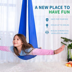 Load image into Gallery viewer, OUTREE Sensory Swing for Kids with 360° Swivel Hanger, Indoor Therapy Swing Great for Autism, ADHD, Sensory Processing Disorder, and Autistic Children