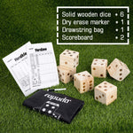 Load image into Gallery viewer, Ropoda Giant Wooden Yard Dice-Giant Outdoor Gaming Dice Set 3.5"