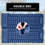 Load image into Gallery viewer, Ropoda Extra Thickness 3.9'' Inflatable Sleeping Pad for Camping with Pillow, Built-in Foot Pump, 77''*27'' Sleeping Mat with Carry Bag, Ultralight & Compact Camping Mattress for Hiking, Camping