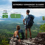 Load image into Gallery viewer, Ropoda Extra Thickness 3.9'' Inflatable Sleeping Pad for Camping with Pillow, Built-in Foot Pump, 77''*27'' Sleeping Mat with Carry Bag, Ultralight & Compact Camping Mattress for Hiking, Camping