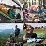 Load image into Gallery viewer, Ropoda Extra Thickness 3.9'' Inflatable Sleeping Pad for Camping with Pillow, Built-in Foot Pump, 77''*27'' Sleeping Mat with Carry Bag, Ultralight & Compact Camping Mattress for Hiking, Camping