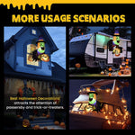 Load image into Gallery viewer, 4.4 Ft Halloween Inflatable with Witch Holding Pumpkin Design