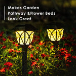 Load image into Gallery viewer, GIGALUMI Solar Decorative Pathway Lights– Warm White (Set of 6)