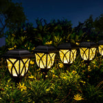 Load image into Gallery viewer, GIGALUMI Solar Decorative Pathway Lights– Warm White (Set of 6)