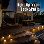 Load image into Gallery viewer, Solpex Solar Deck Lights – Warm White/RGB Light (Set of 12/16)