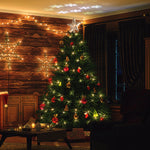Load image into Gallery viewer, Solpex Christmas Tree Topper Lighted with Star Rotating Snowflake Projector