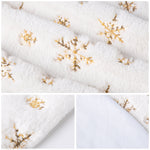 Load image into Gallery viewer, 48 Inches Christmas Tree Skirt (White/Gold)