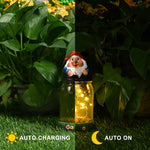 Load image into Gallery viewer, GIGALUMI Solar Gnome Garden Statue Outdoor-Warm White (Set of 2)