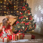 Load image into Gallery viewer, Solpex Christmas Tree Topper Lighted with Star Rotating Snowflake Projector