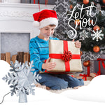 Load image into Gallery viewer, Solpex Christmas Tree Topper Lighted with Star Rotating Snowflake Projector