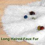 Load image into Gallery viewer, Christmas Tree Skirts White Faux Fur Tree Mat (Medium or Large)