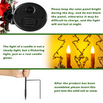 Load image into Gallery viewer, Solpex Solar Christmas Decorations Waterproof Solar Powered Xmas Candle Pathway Lights (Set of 2)