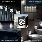 Load image into Gallery viewer, GIGALUMI Garden Solar Wall & Fence Lights (Set of 4 or 8)