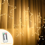 Load image into Gallery viewer, Gigalumi Christmas Window Star Lights Warm White(Set of 3)