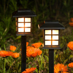 Load image into Gallery viewer, House-looking Solar Pathway Lights – Warm White (Set of 8 or 12)