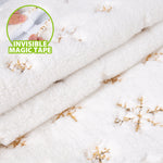 Load image into Gallery viewer, 48 Inches Christmas Tree Skirt (White/Gold)