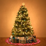 Load image into Gallery viewer, 48 Inches Christmas Tree Skirt (White/Gold)