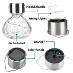 Load image into Gallery viewer, Solar Hanging Lights, Outdoor Christmas Decorations for Lawn and Garden - Warm White(Set of 4)