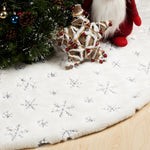 Load image into Gallery viewer, 48 Inches Christmas Tree Skirt (White/Gold)