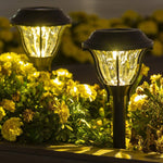 Load image into Gallery viewer, Gigalumi Stylish Solar Garden Lights with Glass like Shade (Set of 6)