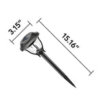 Load image into Gallery viewer, Gigalumi Stylish Solar Garden Lights with Glass like Shade (Set of 6)