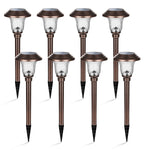 Load image into Gallery viewer, Gigalumi Solar Garden Lights with Flower Lighting Effect (Set of 8)
