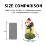 Load image into Gallery viewer, GIGALUMI Solar Gnome Garden Statue Outdoor-Warm White (Set of 2)