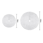 Load image into Gallery viewer, Christmas Tree Skirts White Faux Fur Tree Mat (Medium or Large)