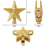 Load image into Gallery viewer, Solpex Christmas Tree Topper Lighted with Star Rotating Snowflake Projector