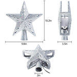 Load image into Gallery viewer, Solpex Christmas Tree Topper Lighted with Star Rotating Snowflake Projector