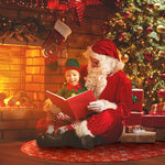 Load image into Gallery viewer, 48 Inches Christmas Tree Skirt (White/Gold)