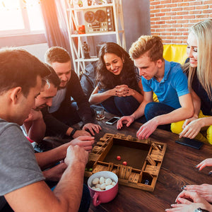 Ropoda 14 Inches 4-Way Shut The Box Dice Board Game (2-4 Players)