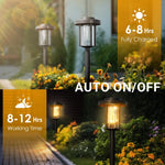 Load image into Gallery viewer, Solar Pathway Lights Outdoor, Bright Solar Outdoor Lights 2/6/8 Pack
