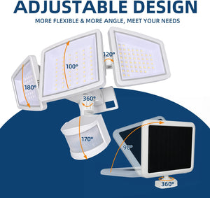 Solar Flood Light Outdoor Motion Sensor with Remote Control