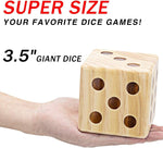 Load image into Gallery viewer, Ropoda 3.5&quot; Giant Wooden Yard Dice Set
