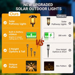 Load image into Gallery viewer, Solar Pathway Lights Outdoor, Bright Solar Outdoor Lights 2/6/8 Pack
