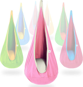 OUTREE Kids Pod Swing Seat Cotton Child Hammock Chair for Indoor and Outdoor use