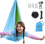 Load image into Gallery viewer, OUTREE Sensory Swing, Double Layer Therapy Swing with 360° Swivel Hanger, Healing &amp; Relaxing Cuddle Sensory Swing for Kids and Adults with Autism, ADHD, Sensory Processing Disorder
