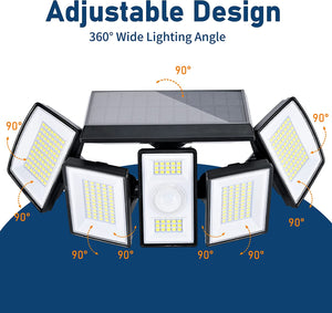 Solar Motion Sensor Security Lights with Remote Control