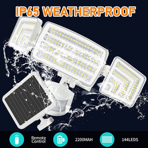 Solar Flood Light Outdoor Motion Sensor with Remote Control