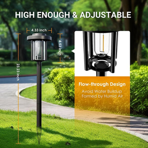 Solar Pathway Lights Outdoor, Bright Solar Outdoor Lights 2/6/8 Pack