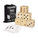 Load image into Gallery viewer, Ropoda Giant Wooden Yard Dice-Giant Outdoor Gaming Dice Set 3.5&quot;
